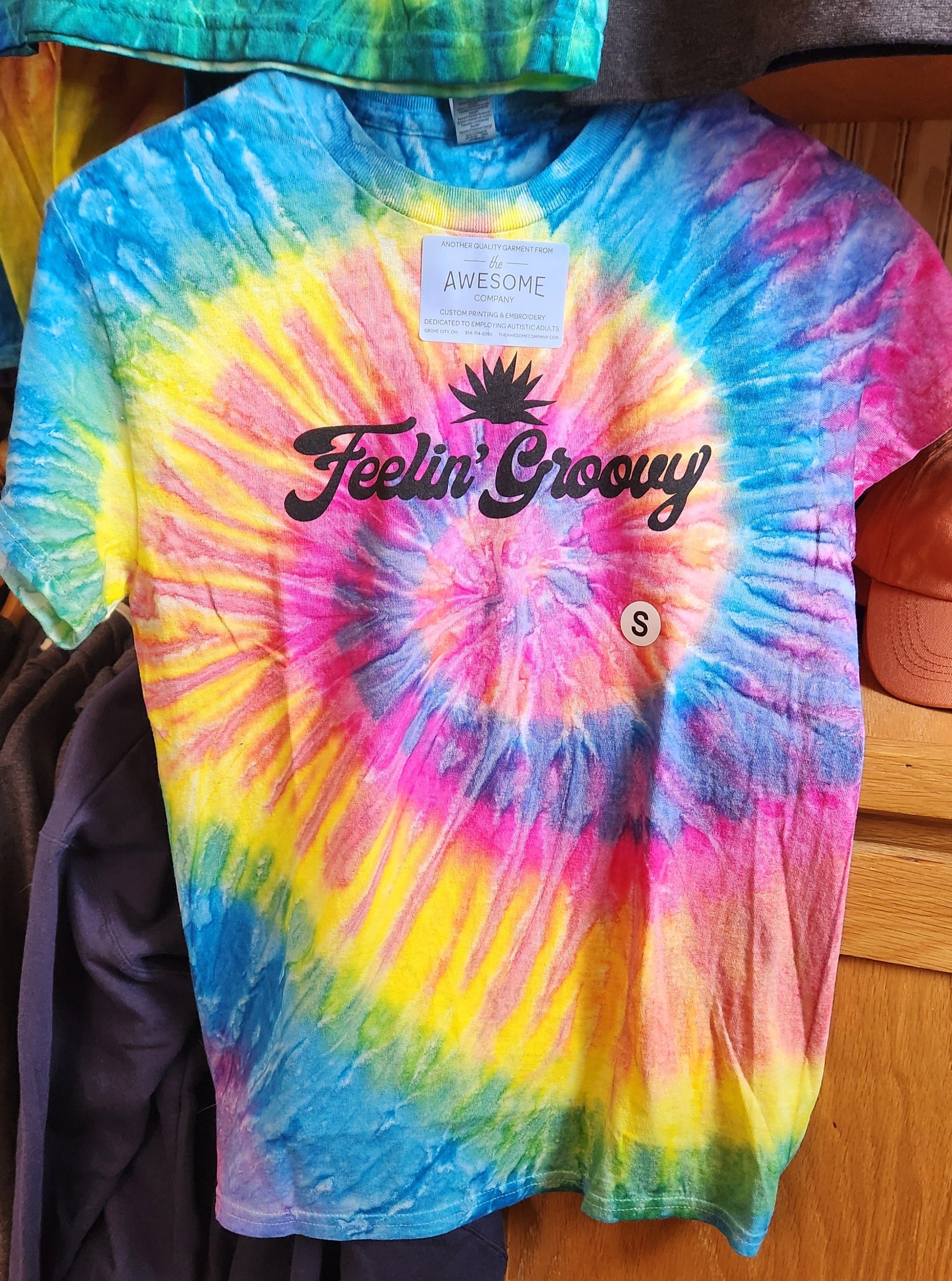 Feelin Groovy Tie Dye T Shirt